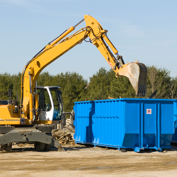 are there any restrictions on where a residential dumpster can be placed in Pittsfield Maine